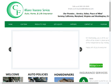 Tablet Screenshot of cfalliance.com